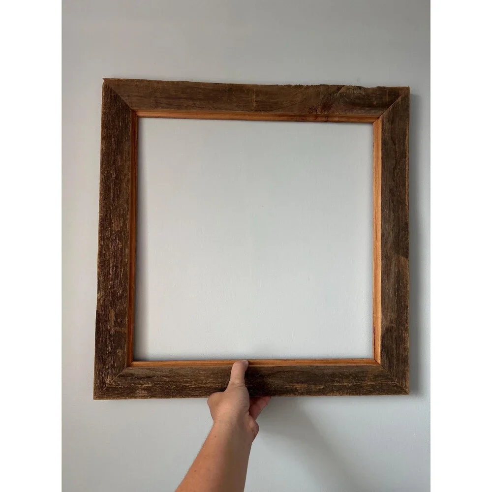 Vintage 16 x 16 Primitive Wood Frame